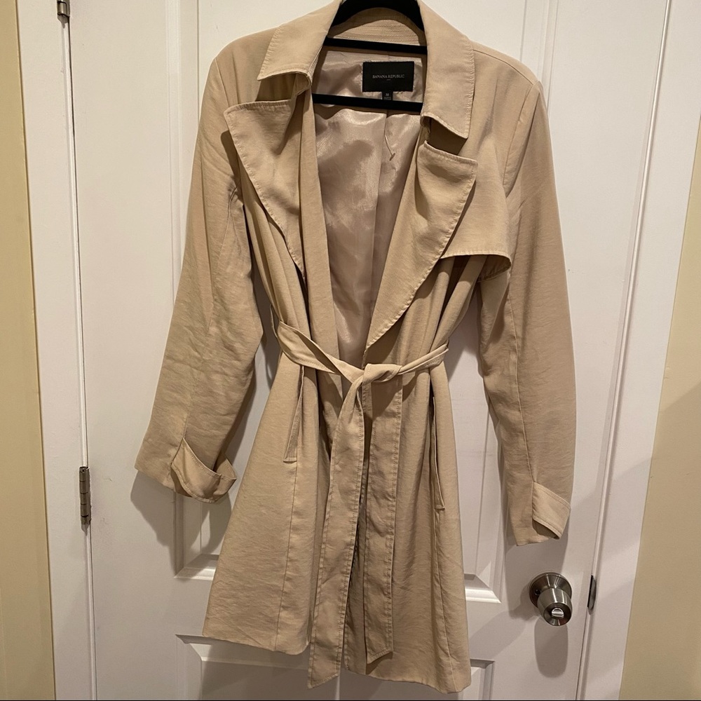 Banana republic soft trench coat